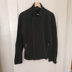 DIWON Terrycloth Moto Jacket Black